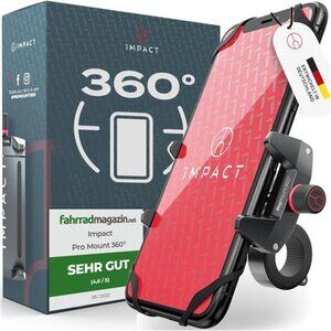 Bicycle Phone Mount - Sturdy [Aluminum] Handlebar Phone Mount - 360° Rotation